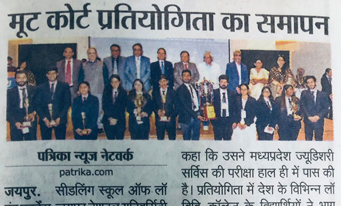  Completion of Moot Court Competition